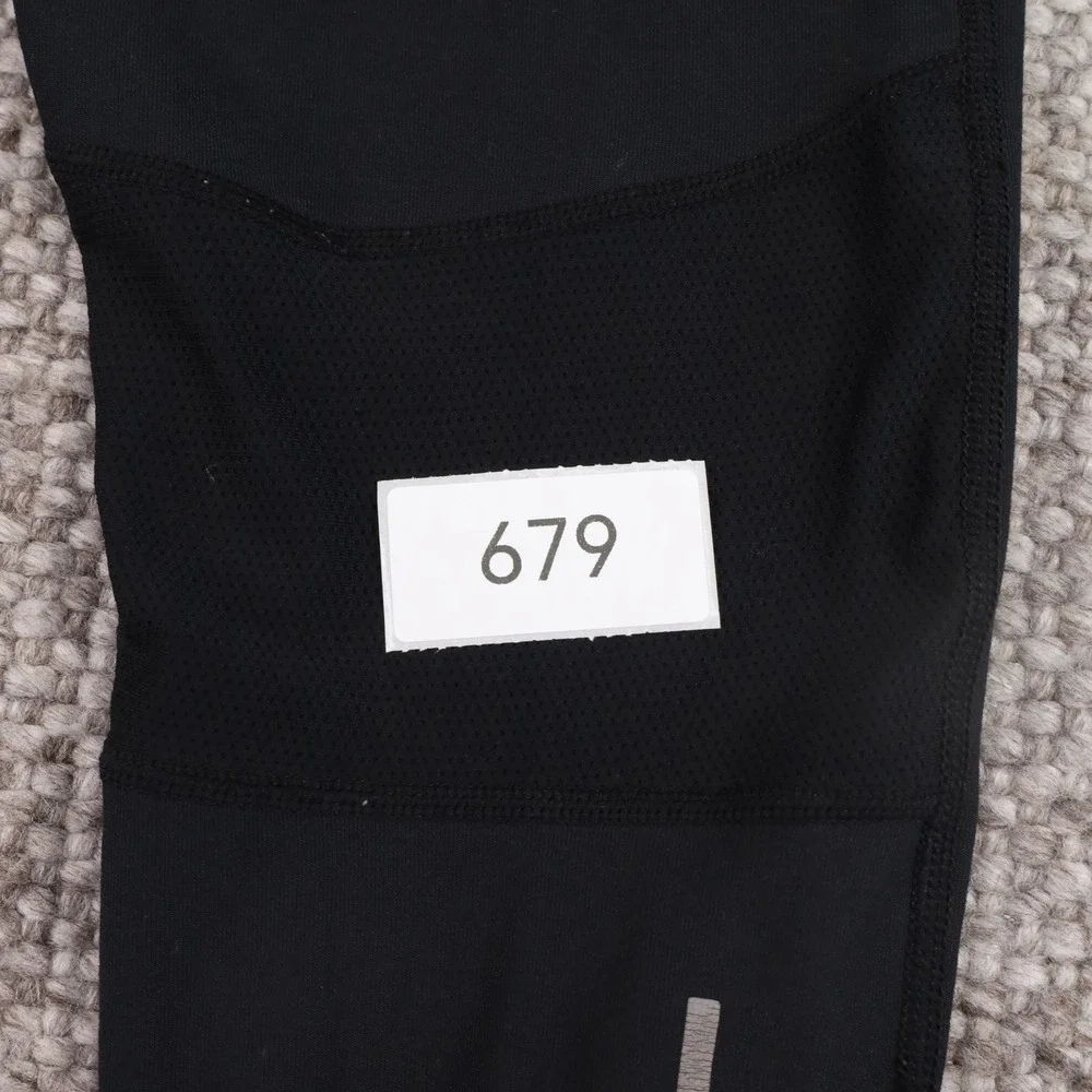 Nike Dri-FIT Running Leggings Women Small Black Good Zipper Ankle Reflective